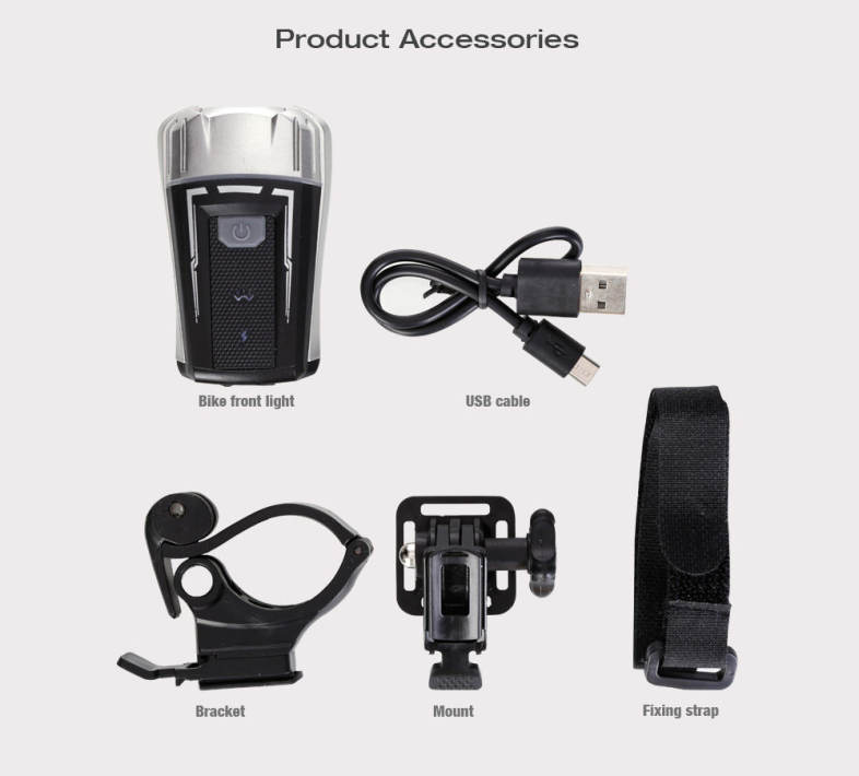 USB Rechargeable Bike Cycling Front Flashlight Headlight Helmet Light