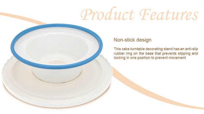 Plastic Turnable Cake Decorating Stand
