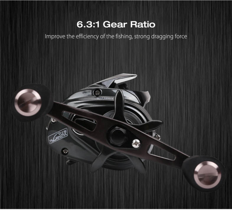 TSURINOYA BRONTOSAURUS 3000 6.3:1 10   1BB Left / Right Hand Bait Fishing Baitcasting Reel
