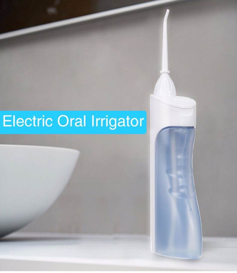 Portable Dry Battery Electric Dental Oral Irrigator Cordless Water Flosser