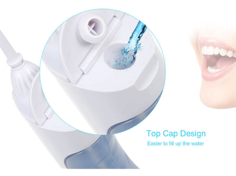 Portable Dry Battery Electric Dental Oral Irrigator Cordless Water Flosser