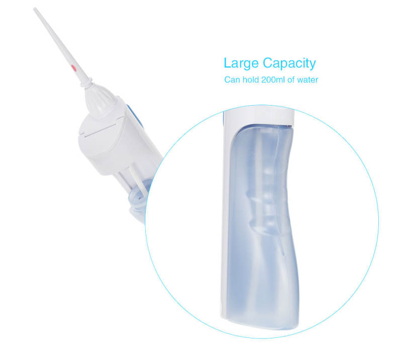Portable Dry Battery Electric Dental Oral Irrigator Cordless Water Flosser