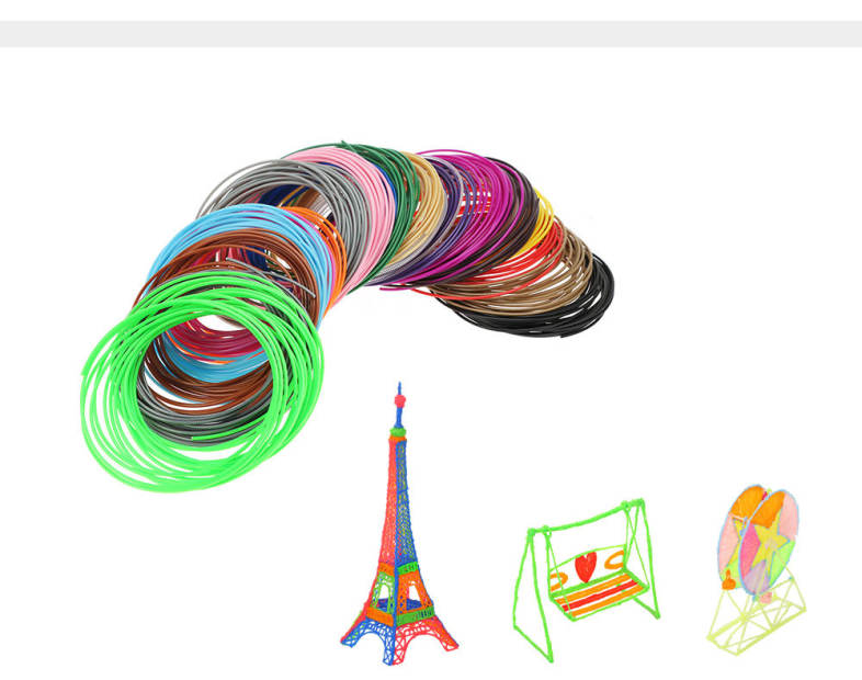 20 Colors Printer Filament Accessories for MYRIWELL 3D Printing Pen