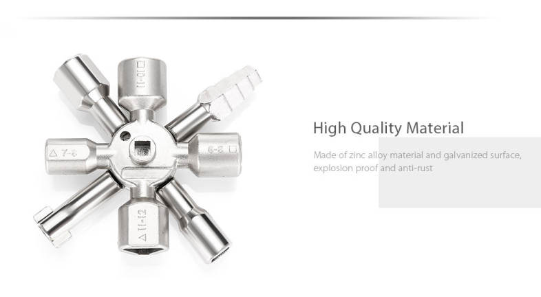 HakkaDeal 10 in 1 Electric Control Cabinet Cross Triangle Key Wrench