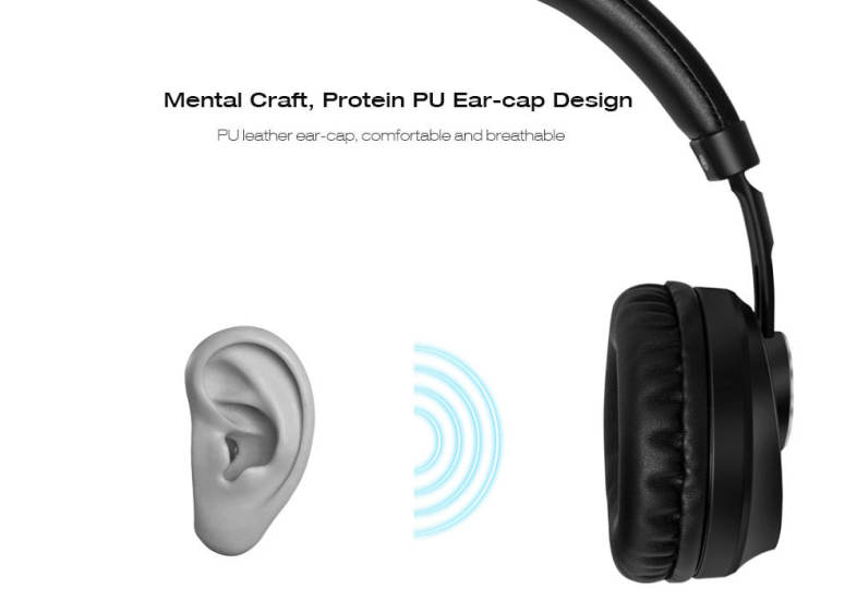ONIKUMA B10 HD Stereo Music Headphones with Built-in Microphone 3.5MM Wired Earphone 