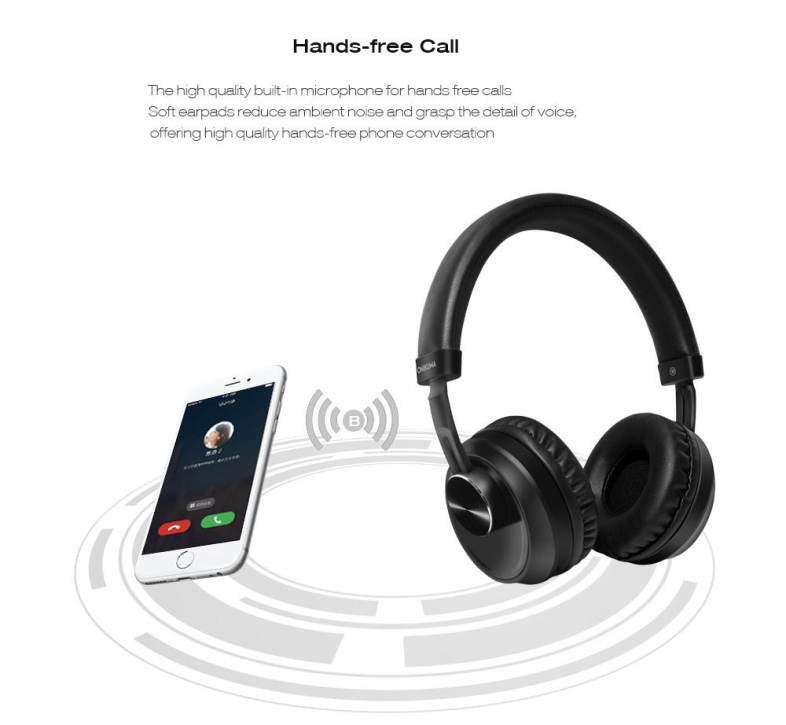 ONIKUMA B10 HD Stereo Music Headphones with Built-in Microphone 3.5MM Wired Earphone 