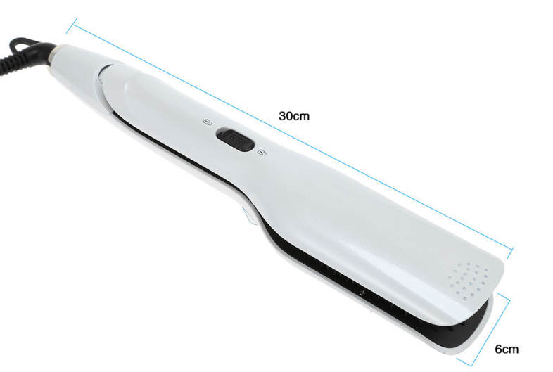 Ceramic Hair Straightener Brush Comb Hairbrush Straightening Steam Styler 
