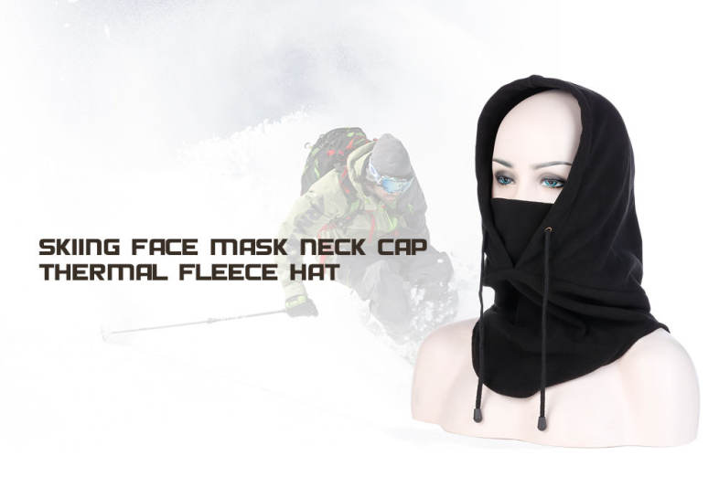 Unisex Windproof Motorcycle Bicycle Face Mask Neck Cap Thermal Fleece Hat