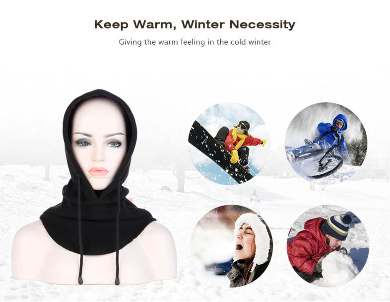 Unisex Windproof Motorcycle Bicycle Face Mask Neck Cap Thermal Fleece Hat
