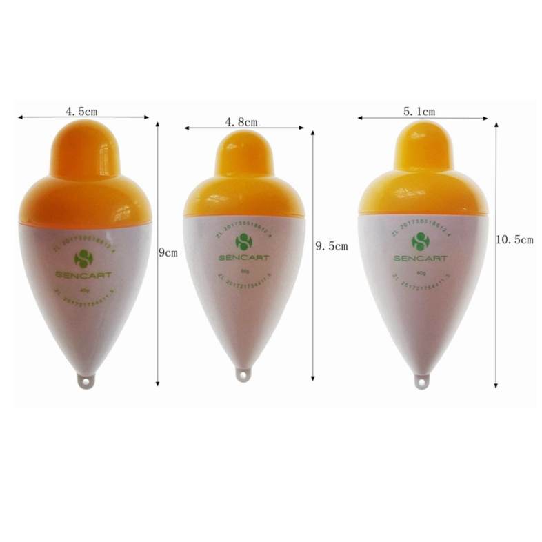 Sencart LED Luminous Fishing Float Buoy Vertical Floats Bobbers Tackle    Battery CR2032