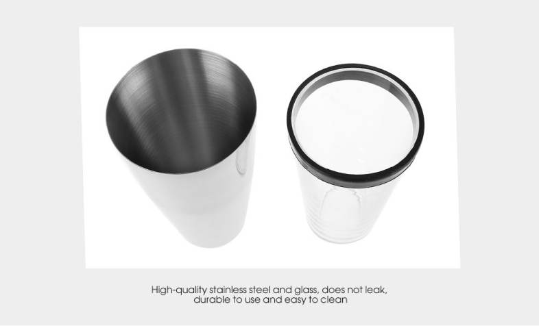 Professional Stainless Steel Bartender Cocktail Shaker