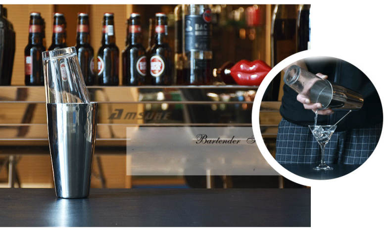 Professional Stainless Steel Bartender Cocktail Shaker