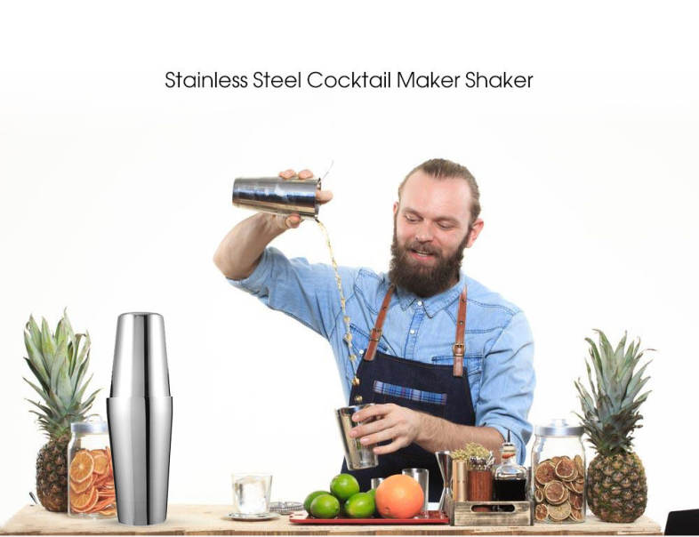 Stainless Steel Bartender Cocktail Shaker