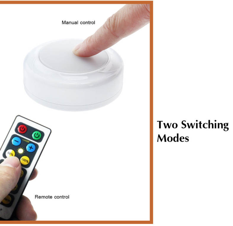 Wireless Puck Light LED Cabinet Lamp