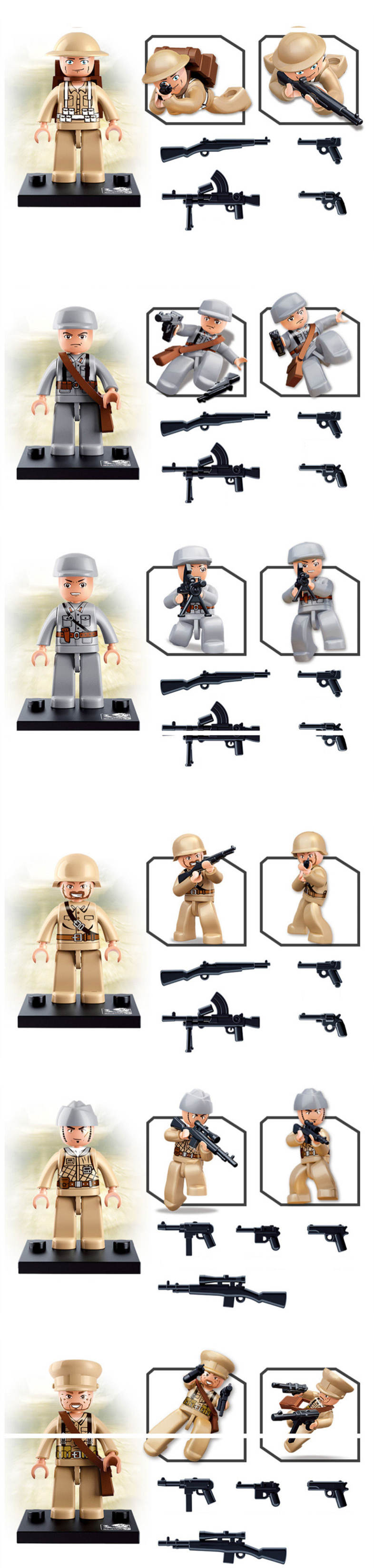 Sluban Building Blocks Educational Kids Toy Army Set 1PC