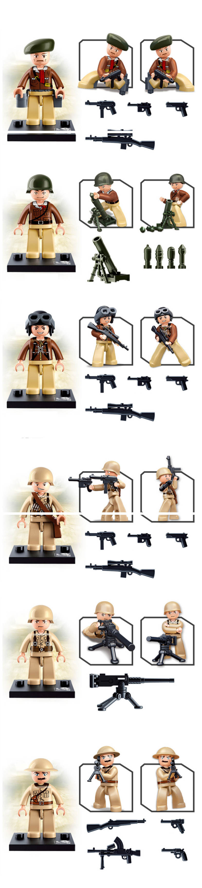Sluban Building Blocks Educational Kids Toy Army Set 1PC