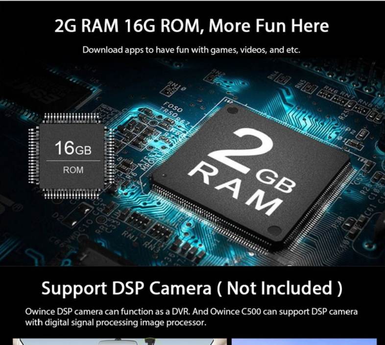 Ownice C500 OL - 6666F Quad Core Android 6.0 2 Din Car GPS DVD Player