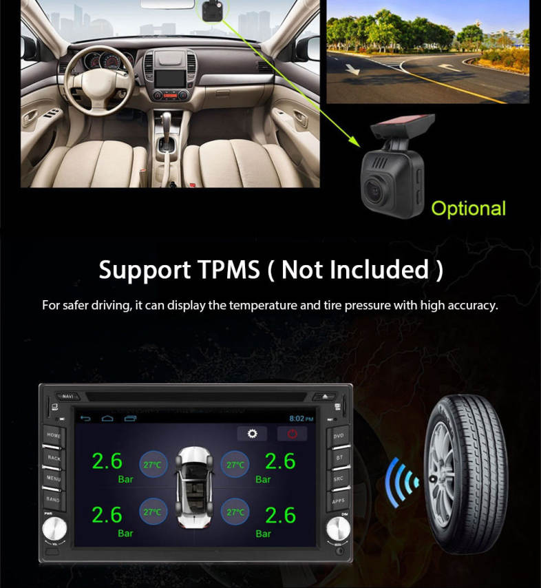 Ownice C500 OL - 6666F Quad Core Android 6.0 2 Din Car GPS DVD Player