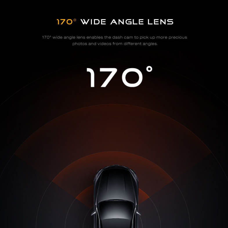 ZEEPIN D012 WiFi Dash Cam 1080P FHD Driving Recorder