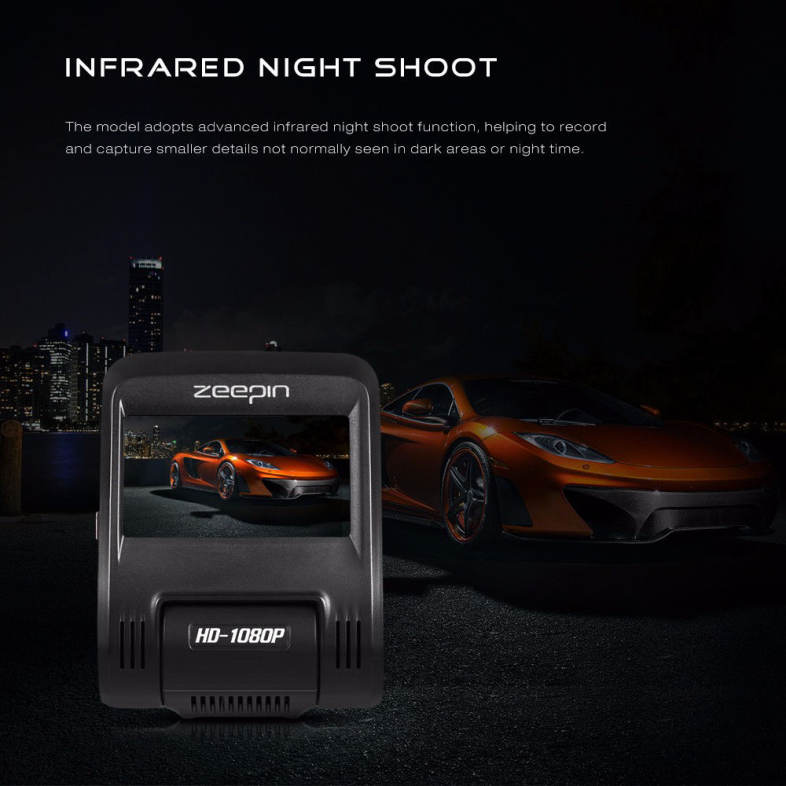 ZEEPIN D012 WiFi Dash Cam 1080P FHD Driving Recorder