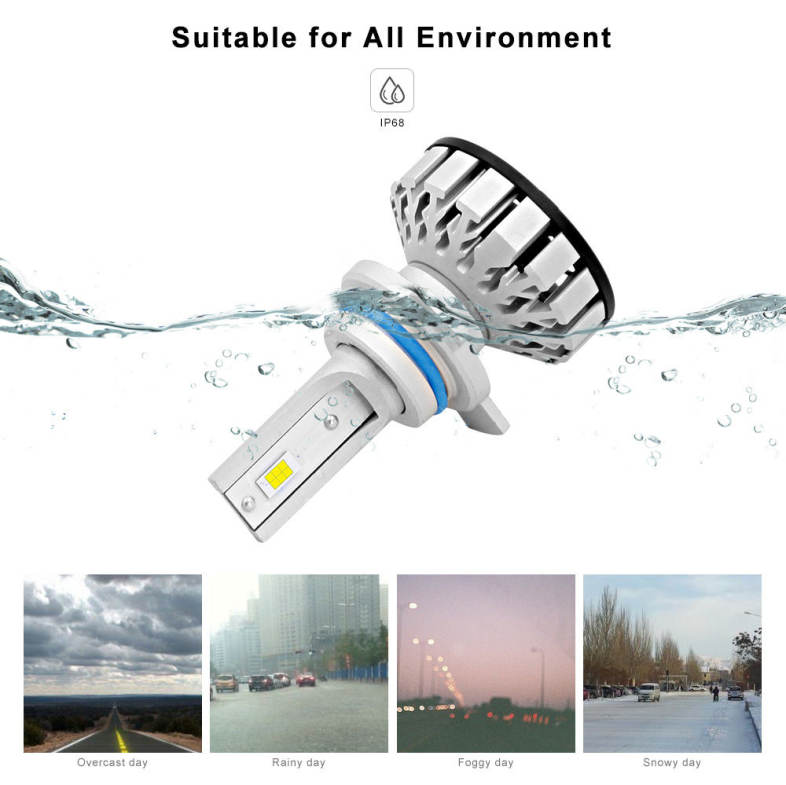 LS01 - R8 9012 / HIR2 Automobile LED Headlight 100W 10000lm 