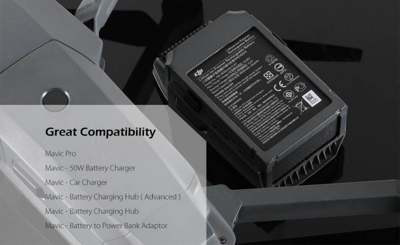 Original DJI 3830mAh 11.4V Intelligent Flight Battery for Mavic Pro