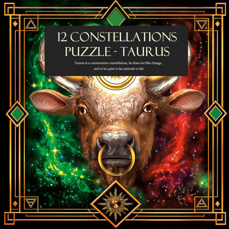 300pcs 12 Constellations Taurus Paper Puzzle Educational Toys 