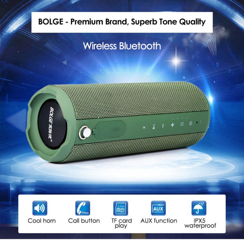 BOLGE HS880 Portable Waterproof Outdoor Mountain Bicycle Subwoofer Bluetooth Speaker