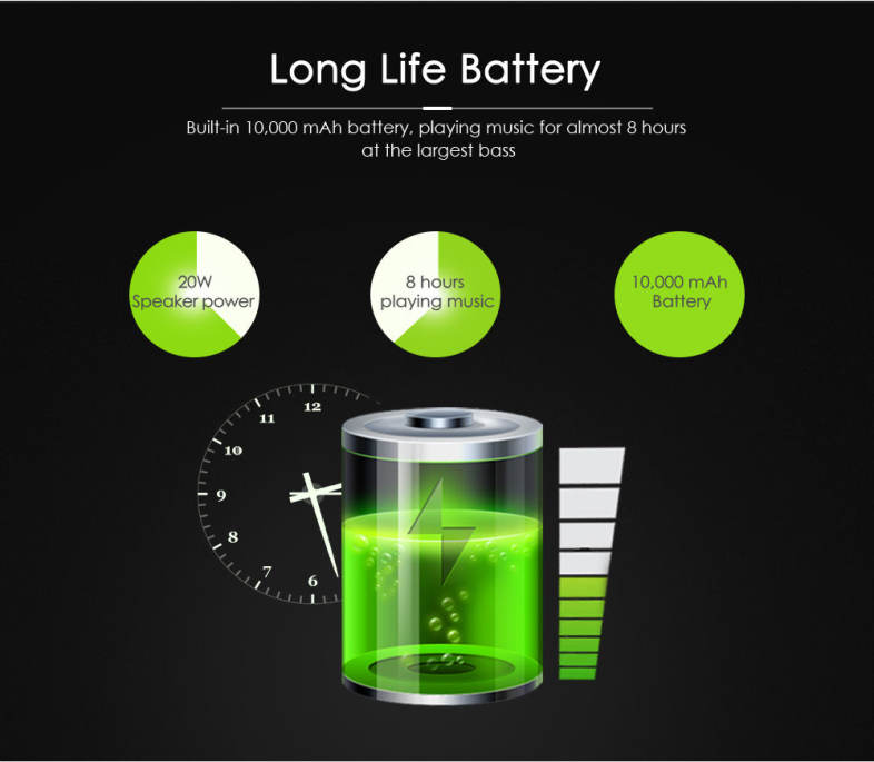 BOLGE HS880 Portable Waterproof Outdoor Mountain Bicycle Subwoofer Bluetooth Speaker