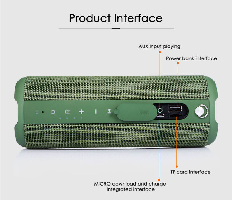 BOLGE HS880 Portable Waterproof Outdoor Mountain Bicycle Subwoofer Bluetooth Speaker