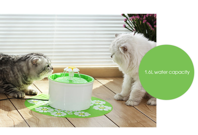 Little Pet Fountain Automatic Cat Dog Kitten Water Drinking Bowl Drink Dish Filter