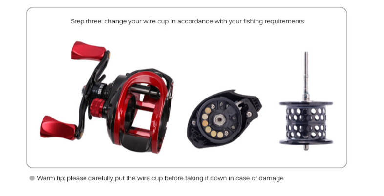 TSURINOYA XF50 / XF150 Baitcast Reel Fishing Spool Lightweight Aluminium Alloy Wire Cup