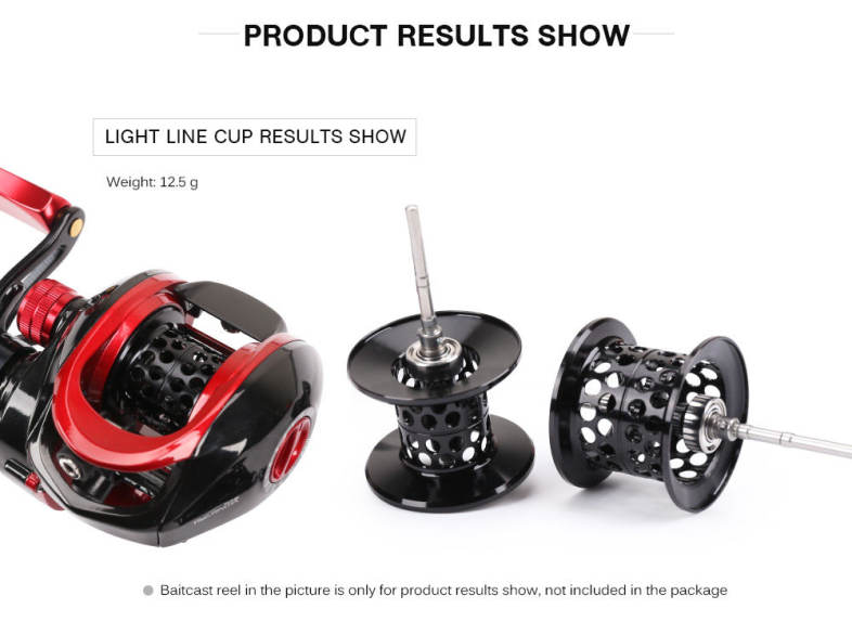 TSURINOYA XF50 / XF150 Baitcast Reel Fishing Spool Lightweight Aluminium Alloy Wire Cup