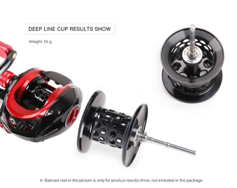 TSURINOYA XF50 / XF150 Baitcast Reel Fishing Spool Lightweight Aluminium Alloy Wire Cup
