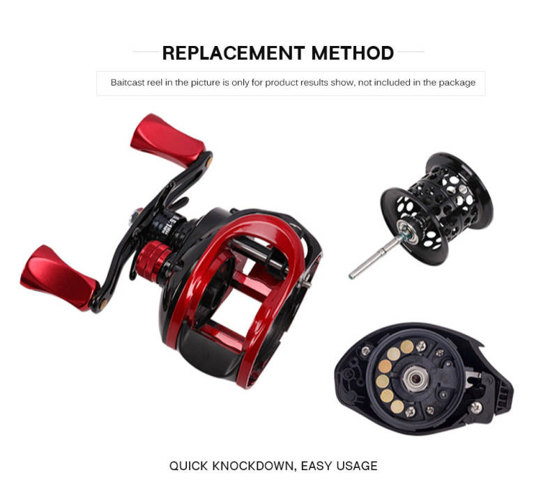 TSURINOYA XF50 / XF150 Baitcast Reel Fishing Spool Lightweight Aluminium Alloy Wire Cup