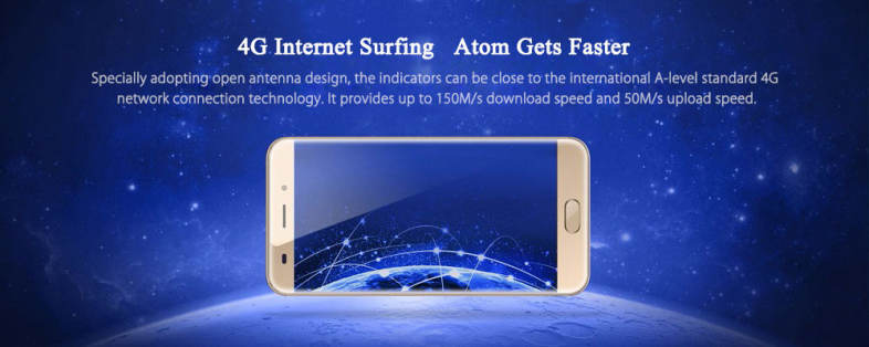 AllCall Atom 4G Smartphone 5.2 inch Android 7.0 MTK6737 Quad Core 1.3GHz 2GB RAM 16GB ROM 2.0MP   8.0MP Dual Rear Cameras