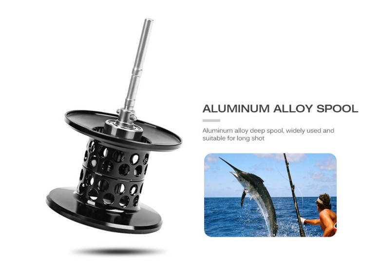 Tsurinoya XF - 50 6.6:1 Two Model Left / Right Hand Metal Deep Spool Optional 9   1BB Water Drop Wheel Bait Casting Fishing Reel
