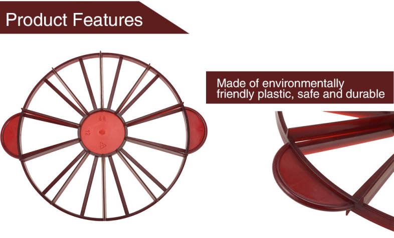 Round Cake Cutter Slicer 10 or 12 Slices