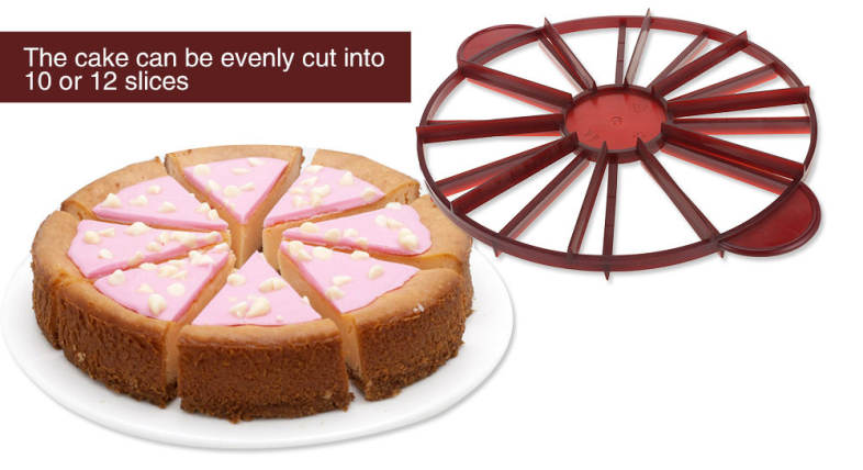 Round Cake Cutter Slicer 10 or 12 Slices