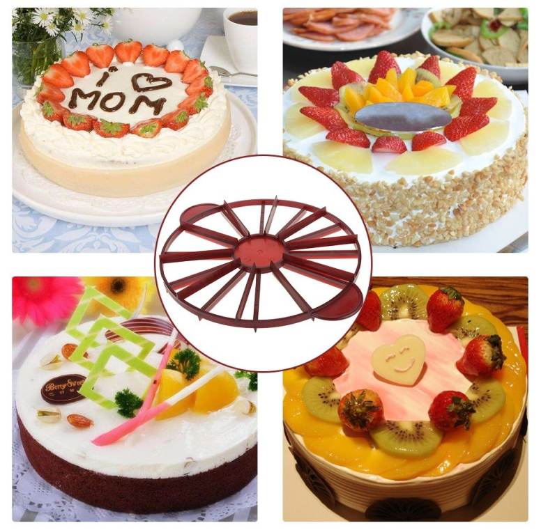 Round Cake Cutter Slicer 10 or 12 Slices