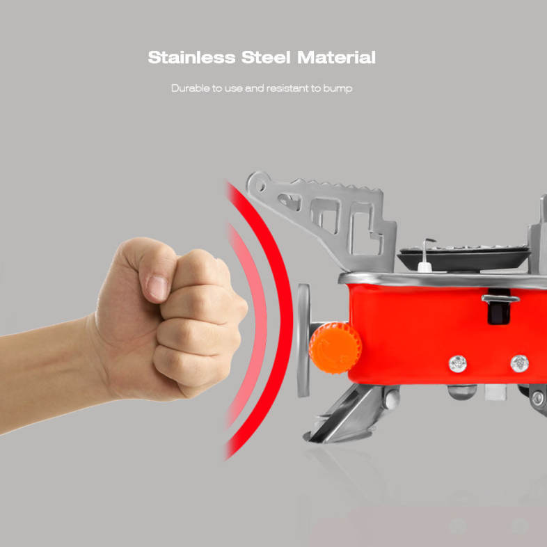 Portable Card Type Outdoor Campaign Butane Gas Stove Burner
