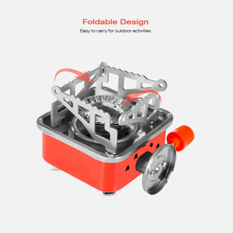 Portable Card Type Outdoor Campaign Butane Gas Stove Burner