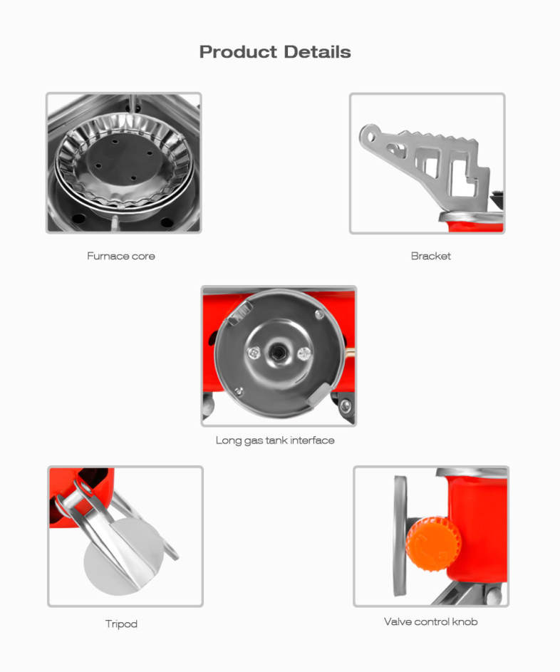 Portable Card Type Outdoor Campaign Butane Gas Stove Burner