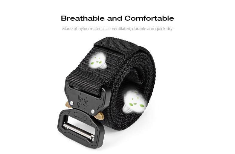 Gameit Tactical Belt Military Webbing Rigger Web Strap with Quick Release Buckle