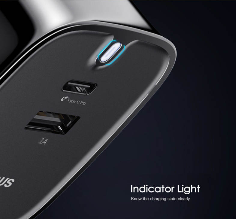 Baseus Funzi Type-C PD 3.0   USB Fast Charger Portable Indicator Light PC ABS 5V / 1A 30W
