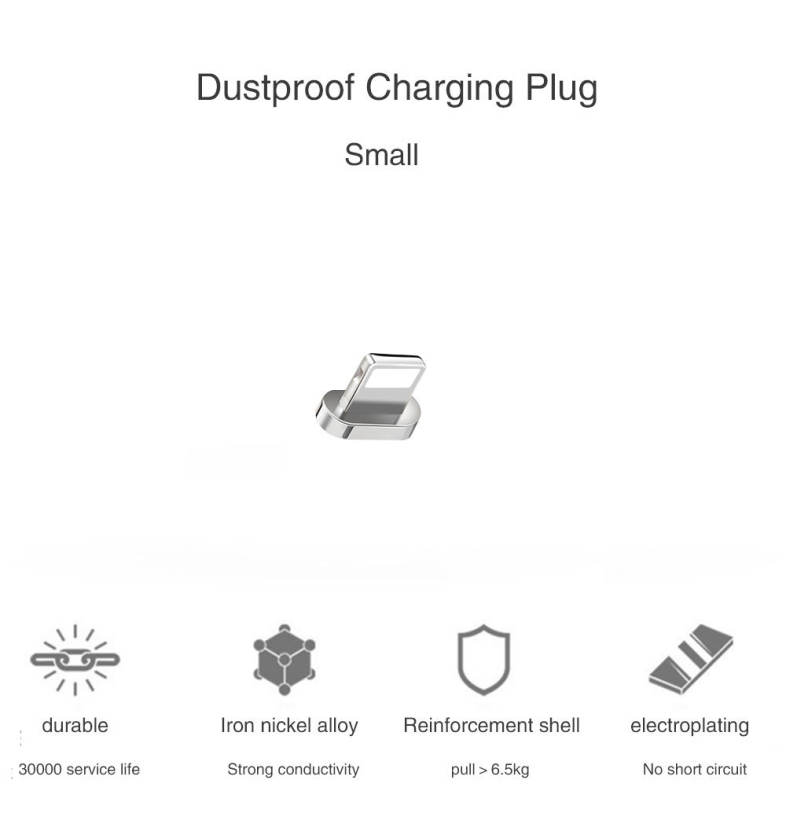 B5I iPhone Mobile Lightning Phone Magnetically Charged Data Cable Dual Data 2.1A TPE Material