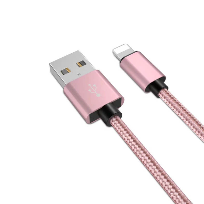 20cm Data Sync Fast Charging Cable for iPhone Braided Pattern