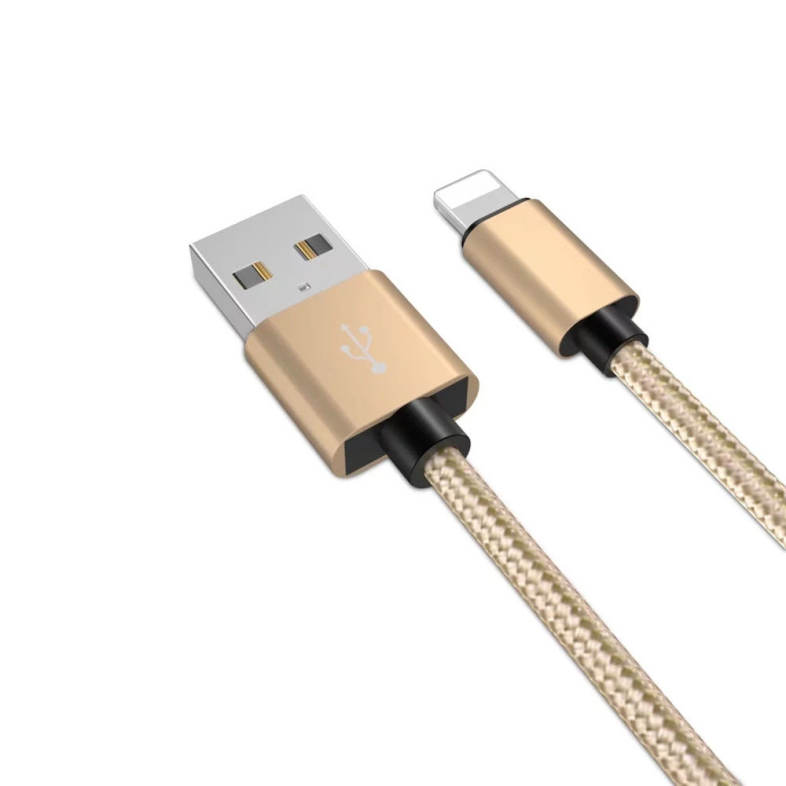 20cm Data Sync Fast Charging Cable for iPhone Braided Pattern