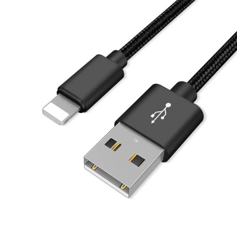 20cm Data Sync Fast Charging Cable for iPhone Braided Pattern