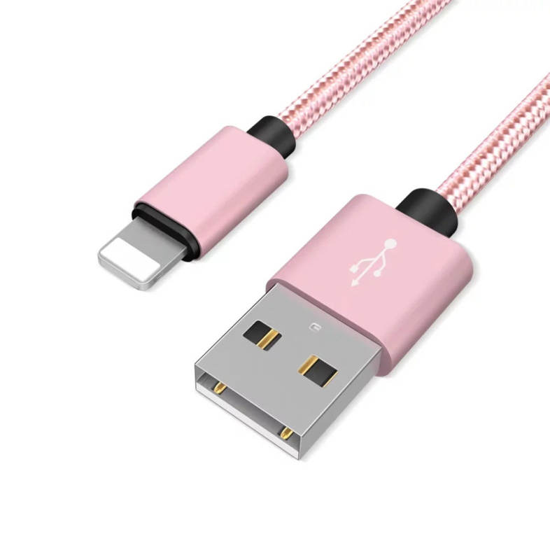20cm Data Sync Fast Charging Cable for iPhone Braided Pattern